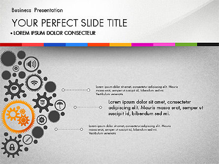 Presentasi Dengan Ikon Siluet Dan Teka-teki, Slide 7, 02998, Templat Presentasi — PoweredTemplate.com