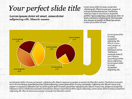 Modèle de présentation d'alphabet commercial, Diapositive 10, 02999, Schémas, graphiques de données — PoweredTemplate.com