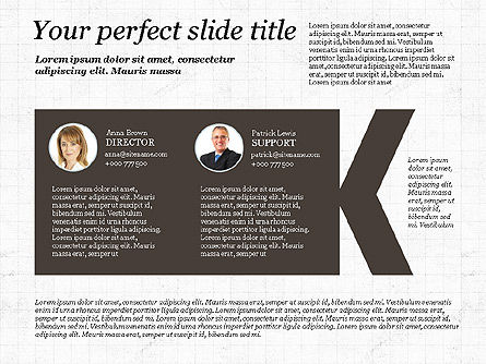 Modello di presentazione alfabeto aziendale, Slide 11, 02999, Diagrammi e Grafici con Dati — PoweredTemplate.com