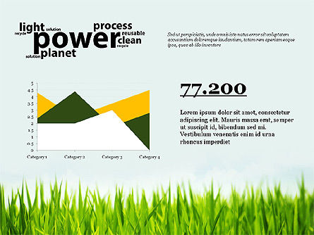 Plantilla de presentación de energía limpia, Diapositiva 3, 03003, Plantillas de presentación — PoweredTemplate.com