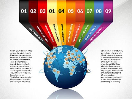 Infographics de Cargo, Deslizar 6, 03007, Infográficos — PoweredTemplate.com