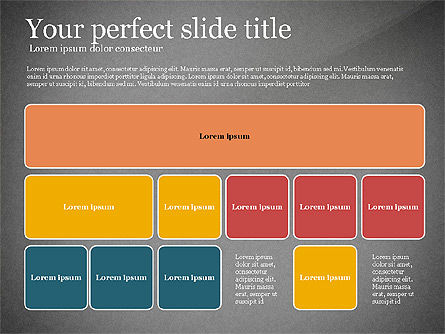 Diagrama de jerarquía, Diapositiva 10, 03008, Organigramas — PoweredTemplate.com