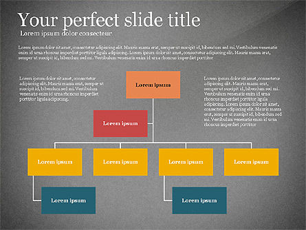 Hierarchy Diagram, Slide 11, 03008, Organizational Charts — PoweredTemplate.com