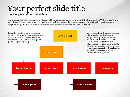 Hierarchy Diagram, Slide 3, 03008, Organizational Charts — PoweredTemplate.com