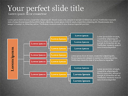 Diagramme hiérarchique, Diapositive 9, 03008, Graphiques organisationnels — PoweredTemplate.com