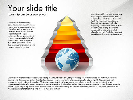 Escaleras estratégicas, Plantilla de PowerPoint, 03009, Diagramas de la etapa — PoweredTemplate.com