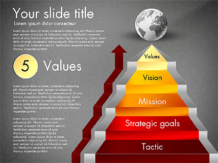 Strategic Stairs, Slide 15, 03009, Stage Diagrams — PoweredTemplate.com