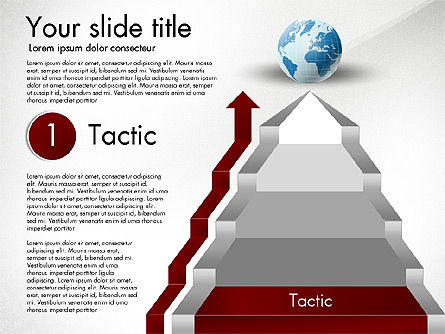 Escaleras estratégicas, Diapositiva 3, 03009, Diagramas de la etapa — PoweredTemplate.com