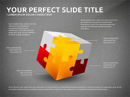 複合3Dオブジェクト, スライド 11, 03010, 図形 — PoweredTemplate.com