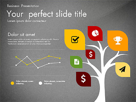 Creativo elegante modello di presentazione moderna, Slide 16, 03011, Modelli Presentazione — PoweredTemplate.com