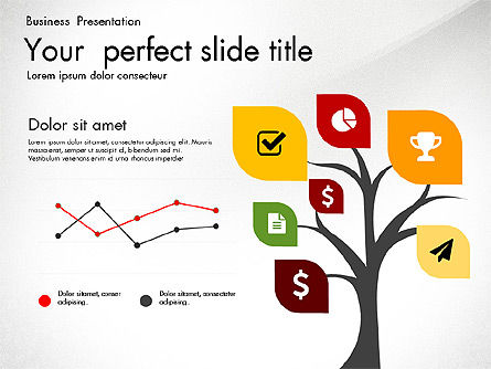 Creative strakke moderne presentatiesjabloon, Dia 8, 03011, Presentatie Templates — PoweredTemplate.com