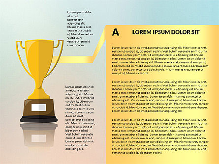 Cup opties en podia diagram, PowerPoint-sjabloon, 03016, Stage diagrams — PoweredTemplate.com