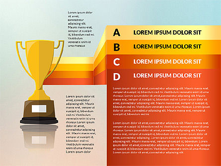컵 옵션 및 스테이지 다이어그램, 슬라이드 4, 03016, 단계 도표 — PoweredTemplate.com