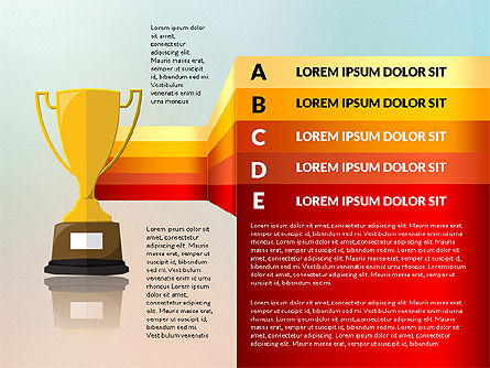 Cup opties en podia diagram, Dia 5, 03016, Stage diagrams — PoweredTemplate.com