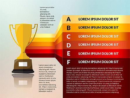 Cup opties en podia diagram, Dia 6, 03016, Stage diagrams — PoweredTemplate.com