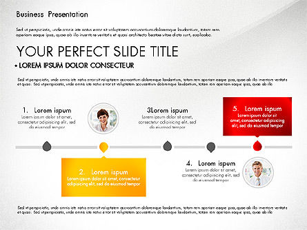 Presentation with Photos and Diagrams, PowerPoint Template, 03018, Presentation Templates — PoweredTemplate.com