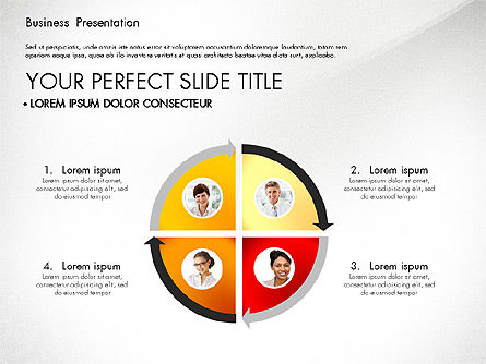 Presentación con Fotos y Diagramas, Diapositiva 2, 03018, Plantillas de presentación — PoweredTemplate.com