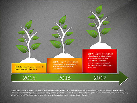 Diagram Konsep Pertumbuhan, Slide 15, 03022, Diagram Proses — PoweredTemplate.com