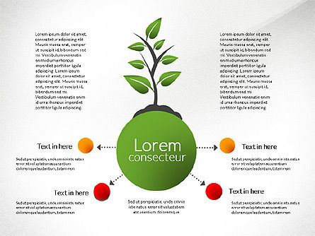 Diagrammes conceptuels de croissance, Diapositive 2, 03022, Schémas de procédés — PoweredTemplate.com