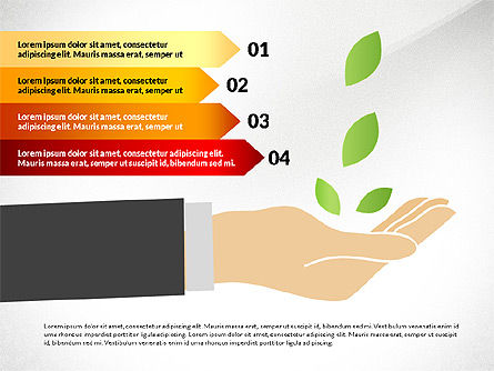 Diagrammes conceptuels de croissance, Diapositive 5, 03022, Schémas de procédés — PoweredTemplate.com