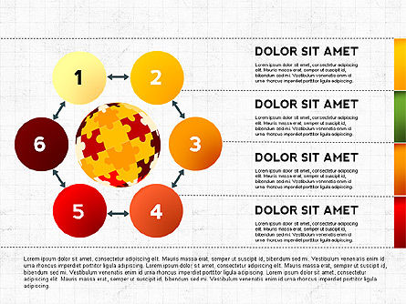 Mains et casse-tête, Diapositive 8, 03024, Schémas puzzle — PoweredTemplate.com