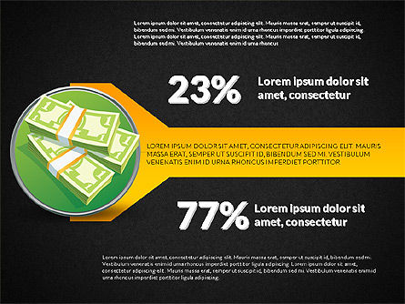 Fasi e le opzioni con i soldi, Slide 11, 03025, Diagrammi Palco — PoweredTemplate.com