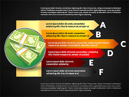 Fasi e le opzioni con i soldi, Slide 12, 03025, Diagrammi Palco — PoweredTemplate.com