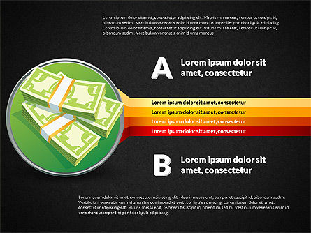 Stages e opções com dinheiro, Deslizar 14, 03025, Diagramas de Etapas — PoweredTemplate.com
