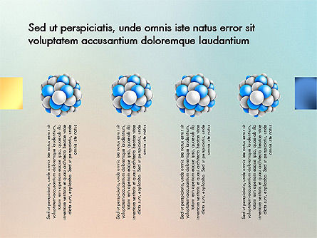 Plantilla de presentación con forma de molécula, Diapositiva 8, 03027, Diagramas de la etapa — PoweredTemplate.com