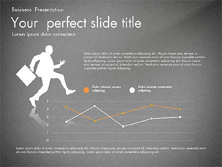 Business Presentation with Silhouettes and Shapes, Slide 12, 03029, Presentation Templates — PoweredTemplate.com