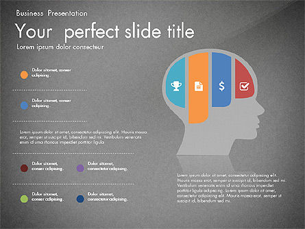 Business Presentation with Silhouettes and Shapes, Slide 13, 03029, Presentation Templates — PoweredTemplate.com