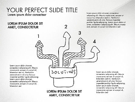 Presentación del estilo del estilo del bosquejo, Diapositiva 2, 03030, Diagramas de flujo — PoweredTemplate.com