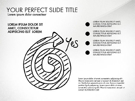 Schets stijl zakelijke presentatie, Dia 3, 03030, Stroomdiagrammen — PoweredTemplate.com