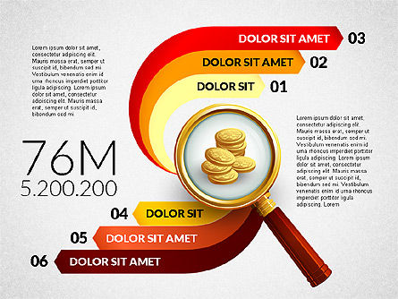 Trovare investimenti concept, Modello PowerPoint, 03031, Diagrammi Palco — PoweredTemplate.com