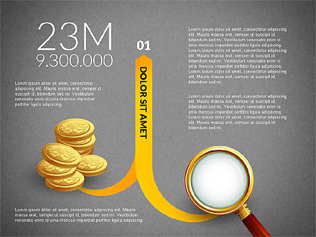 Trouver un concept d'investissement, Diapositive 13, 03031, Schémas d'étapes — PoweredTemplate.com