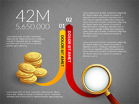 Trouver un concept d'investissement, Diapositive 14, 03031, Schémas d'étapes — PoweredTemplate.com