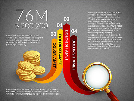 Conhecendo o conceito de investimentos, Deslizar 16, 03031, Diagramas de Etapas — PoweredTemplate.com