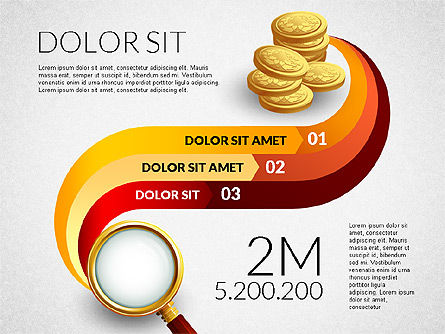 投資コンセプトを見つける, スライド 4, 03031, 段階図 — PoweredTemplate.com