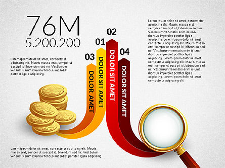 Conhecendo o conceito de investimentos, Deslizar 8, 03031, Diagramas de Etapas — PoweredTemplate.com