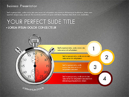 Time Management Process Presentation Concept, Slide 14, 03033, Process Diagrams — PoweredTemplate.com