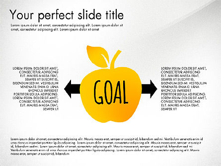 Atteindre le concept de but, Diapositive 2, 03034, Modèles commerciaux — PoweredTemplate.com
