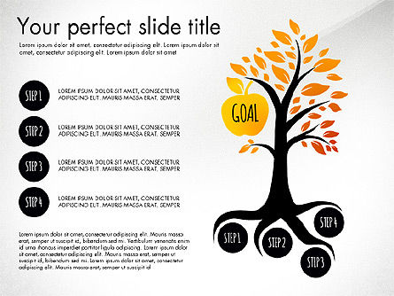 Atteindre le concept de but, Diapositive 4, 03034, Modèles commerciaux — PoweredTemplate.com