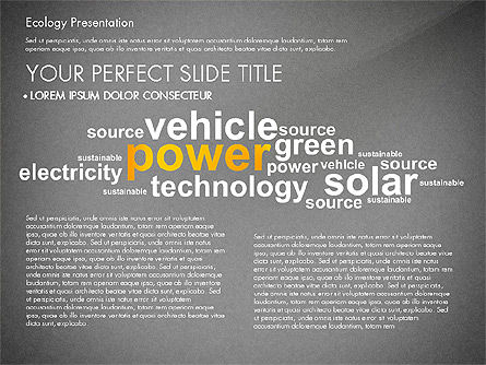 Hernieuwbare energie word cloud presentatiesjabloon, Dia 16, 03037, Presentatie Templates — PoweredTemplate.com