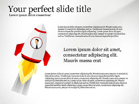De lancering van een zakelijke presentatie sjabloon, PowerPoint-sjabloon, 03043, Presentatie Templates — PoweredTemplate.com