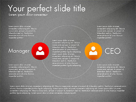 Circular Hierarchy Diagram, Slide 13, 03047, Organizational Charts — PoweredTemplate.com