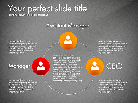 Schéma de hiérarchie circulaire, Diapositive 15, 03047, Graphiques organisationnels — PoweredTemplate.com