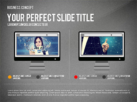 Modern Presentation Template in Flat Design, Slide 11, 03048, Presentation Templates — PoweredTemplate.com