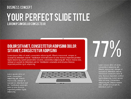 Modern Presentation Template in Flat Design, Slide 13, 03048, Presentation Templates — PoweredTemplate.com