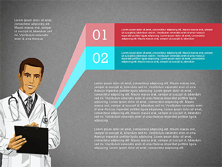 위생 개념, 슬라이드 12, 03051, 단계 도표 — PoweredTemplate.com