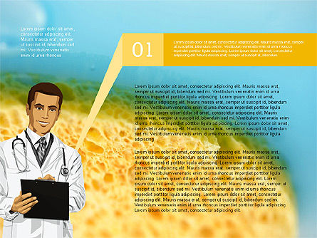 Concept d'hygiène, Diapositive 3, 03051, Schémas d'étapes — PoweredTemplate.com
